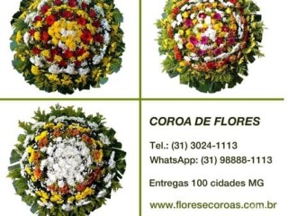 Coroa de flores Velrio Igreja So Francisco de Assis Caet CentroSul Servicos especializados no 317387539 