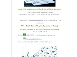 Aulas de Instrumentos Musicais e Musicoterapia Centro Florianopolis Cursos de teatro danca e msica no 195453663 