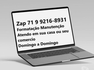 Formataco de Notebook Domicilio em Salvador BA Centro de Salvador Assistncia tcnica e conserto de eletrnico no 329667815 