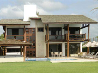 Casa de temporada em Guarajuba, Camacari Bahia. Venda - Casa Frente mar mobiliada - 5 suítes com ar - Paraíso do mar - Guarajuba