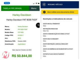 Moto HarleyDavidson Dyna Dyna Fat Bob por R4950000 em SALVADOR BA