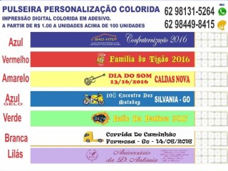 PULSEIRA PERSONALIZADAS COLORIDA Goiania GO Servicos para festas infantis e eventos no 141736382 