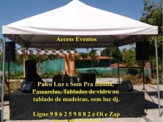 PALCO SOM PARA BANDAS SOM COM ILUMIN E DJ Tablado Tenda Fortaleza Cidade Servicos para festas infantis e eventos no 99136059 