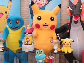 Pokemon cover turma Pikachu personagens vivos Carro Servicos para festas infantis e eventos no 328017744 