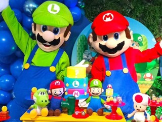 Super Mario Bros cover e Luigi personagens vivos Vila Prudente Servicos para festas infantis e eventos no 328154580 