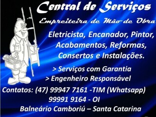 Eletricista Encanador Pintor Acabamentos Balneario Camboriu SC Pintor de parede e reformas no 71956148 