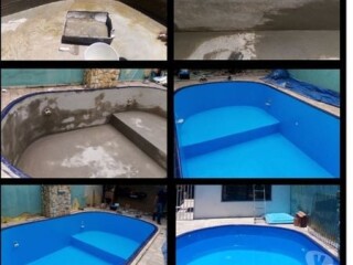 Pinturas em piscinas fibra e Alvenaria Santo Amaro Pintor de parede e reformas no 276707622 