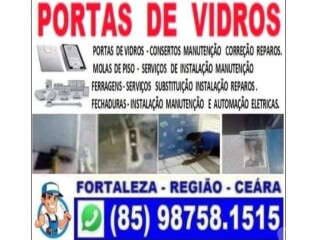 PORTAS DE VIDROS CONSERTOS MANUTENO 85 987581515 Fortaleza Cidade Pintor de parede e reformas no 323740052 