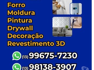 TODO TIPO DE TRABALHO EM GESSO E VENDA DE MATERIAL Praia Grande SP Pintor de parede e reformas no 329061688 