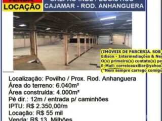 CAJAMAR TAMBM EM OUTRAS REGIES GALPES LOJAS TERRENOS Campo Limpo Paulista SP Encontre loja venda Campo Limpo Paulista SP no 313249062 