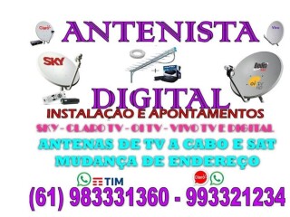 Antenista Aguas Claras Sky Parablica 5G Claro Tv Geral Aguas Claras Profissionais liberais no 329514502 