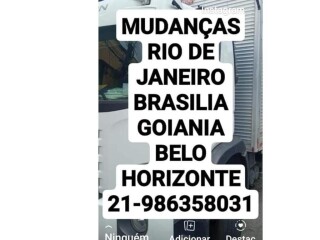 MUDANA RIO DE JANEIRO BRASILIA GOIANIA e BELO HORIZONTE Olaria Fretes e mudancas no 304330423 