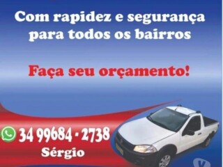 Pequenos fretes em pick ap Uberlandia MG Fretes e mudancas no 327319900 