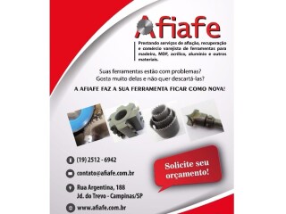 Afiafe Afiaco Recuperaco e Comrcio de Ferramentas Campinas SP Servicos especializados no 135674779 