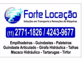 Kit remocao para ate 50 toneladasempilhadeiras e guindaste Carapicuba Servicos especializados no 149878892 