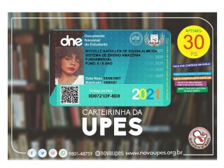 CARTEIRA NACIONAL DE ESTUDANTES 2021 COM QR CODE Santarem PA Servicos especializados no 216898544 