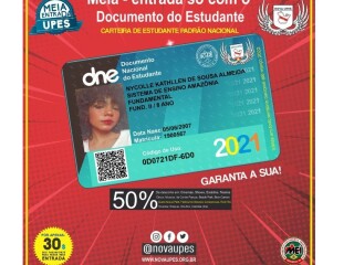 MEIA ENTRADA ESTUDANTIL 2021 COM QR CODE Ruropolis PA Servicos especializados no 217005545 