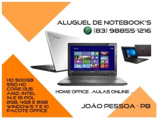 Aluguel de notebook pra empresas e pessoa fisica Joo Pessoa Sul Servicos especializados no 217293745 