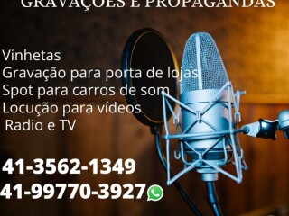 Locuces David Franca Estdio Para Gravaco de Comercial Araucaria PR Servicos especializados no 252849720 