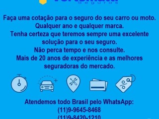 Faca uma cotaco para o seguro do seu carro So Bernardo do Campo Servicos especializados no 218280979 