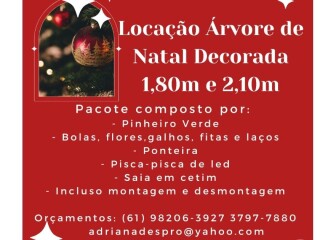 Rvore de Natal decorada em Braslia DF Aguas Claras Servicos especializados no 295428322 