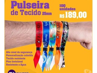 Pulseira Tecido personalizada Amaralina Servicos especializados no 324965719 