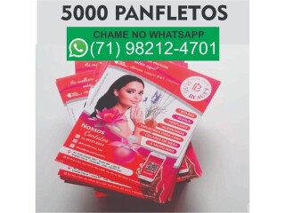 5000 panfletos couche 90 gramas Centro de Salvador Servicos especializados no 328180134 