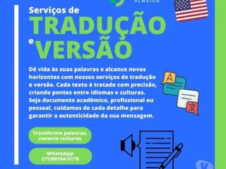 Traduco e Verso Aracaju SE Tradutor e intrprete no 329193054 