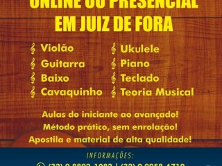 Aulas violo guitarra baixo teclado piano cavaquinho ukulel Juiz de Fora MG Cursos de teatro danca e msica no 246317381 