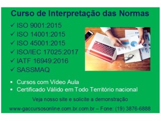 Curso online Interpretaco da Norma ISOIEC 170252017 Caxias do Sul RS cursos tcnicos enfermagem esttica profissionalizantes 199492098 