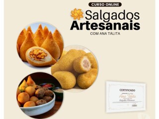 Curso de Salgados Artesanais Online CompletoCom certificado Moji Mirim SP cursos tcnicos enfermagem esttica profissionalizantes 324995561 