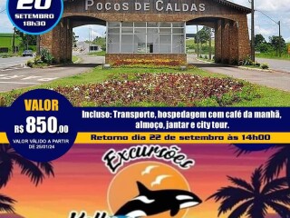 Excurso para pocos de caldas 20 de setembro em Bauru SP Eventos 